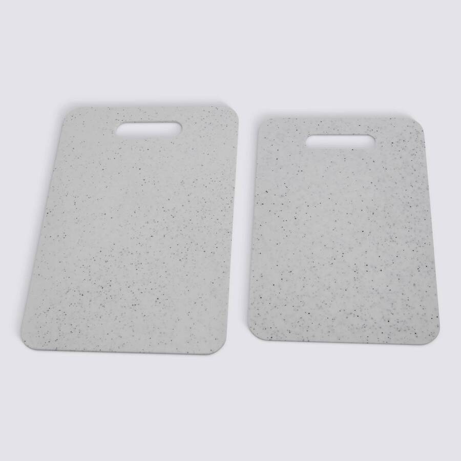 Lot de 2 planches à découper, l.21,5/24 cm, blanc 