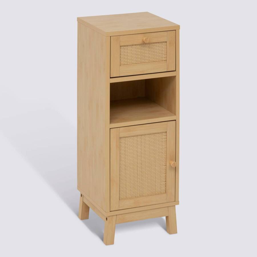 Meuble bas, 1 portes, 1 étagères Cane