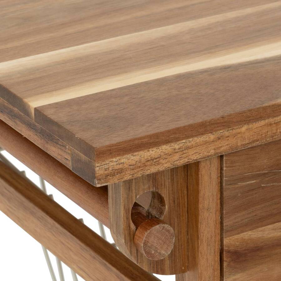 Desserte 50x34,5x88,8 cm, beige Acacia