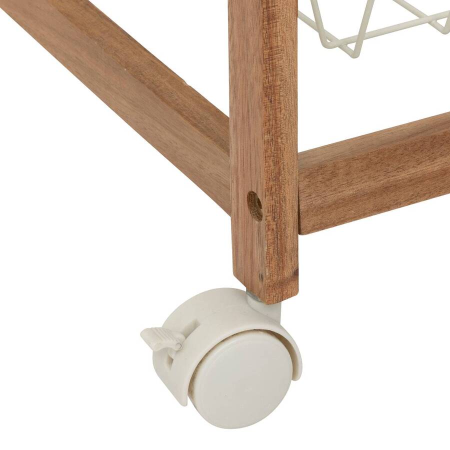 Desserte 50x34,5x88,8 cm, beige Acacia