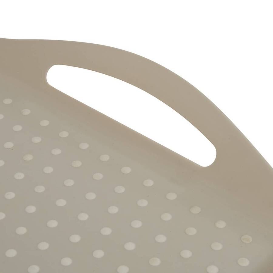 Plateau, 45,5x31,5 cm, beige Poly