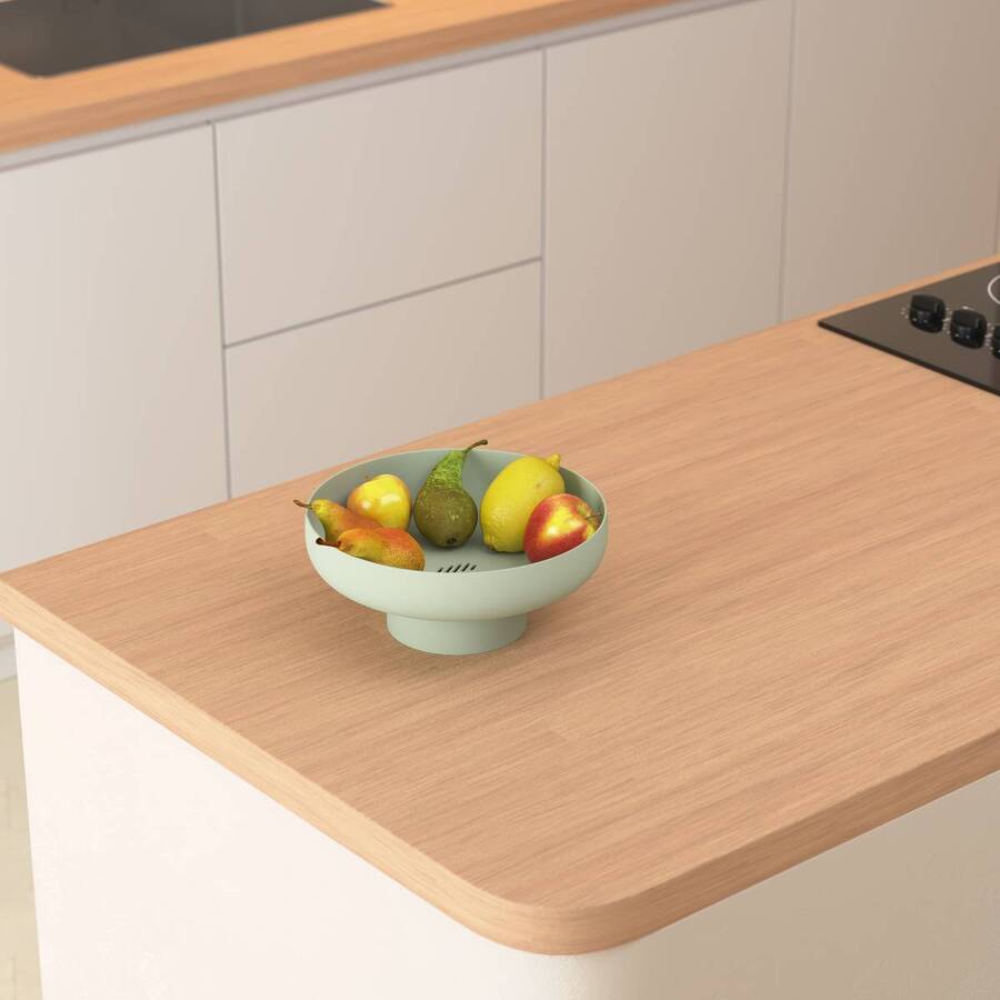 Corbeille à fruits 2,5 l, vert Poly