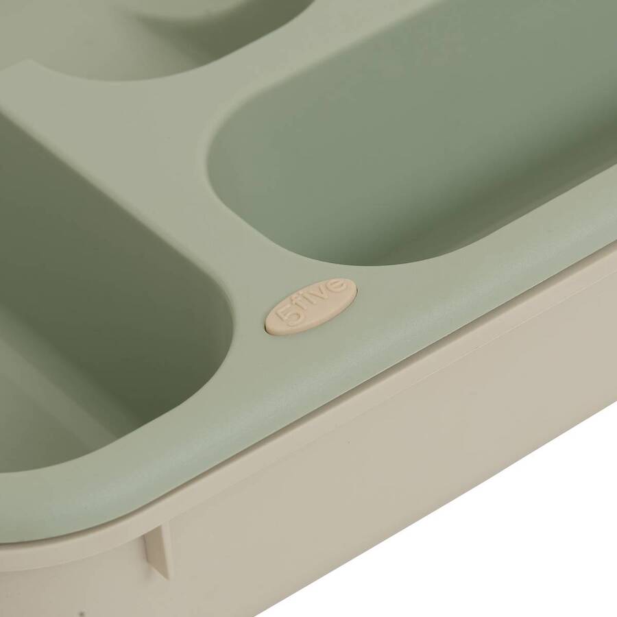 Range-couverts, 48,5x34x6 cm, vert Poly