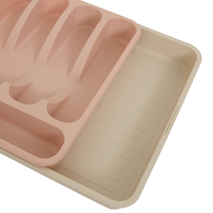 Range-couverts, 48,5x34x6 cm, rose Poly