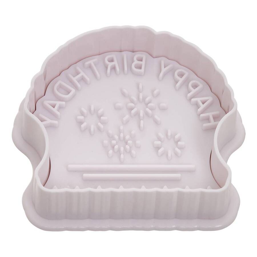 Tampon à pâtisserie, 6,7x5,1x7,1 cm, blanc