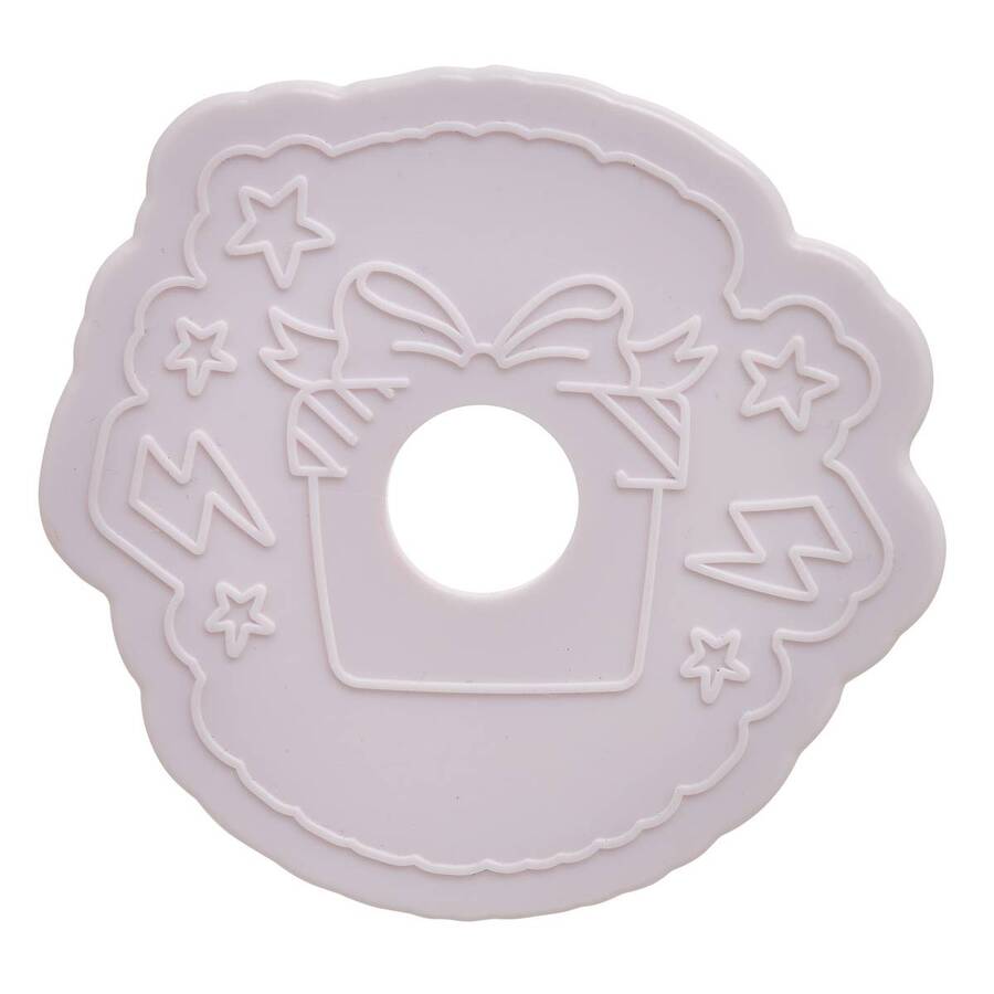 Tampon à pâtisserie, 6,7x5,1x7,1 cm, blanc