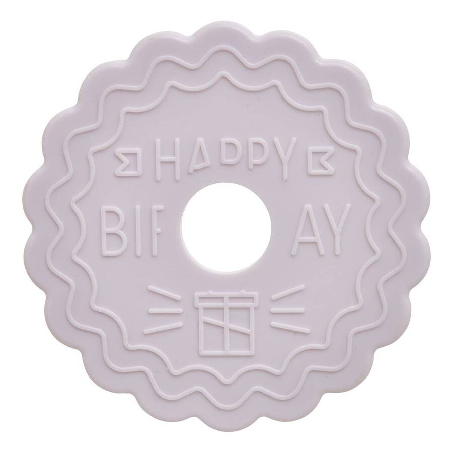 Tampon à pâtisserie, 6,7x5,1x7,1 cm, blanc