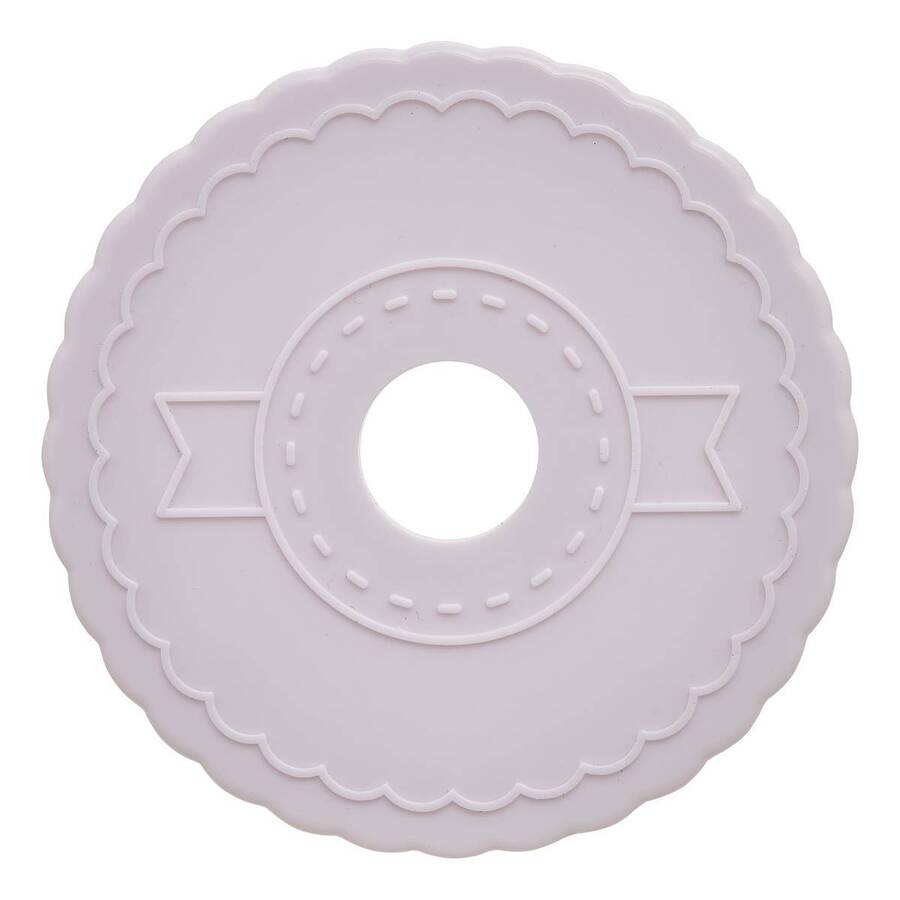 Tampon à pâtisserie, 6,7x5,1x7,1 cm, blanc