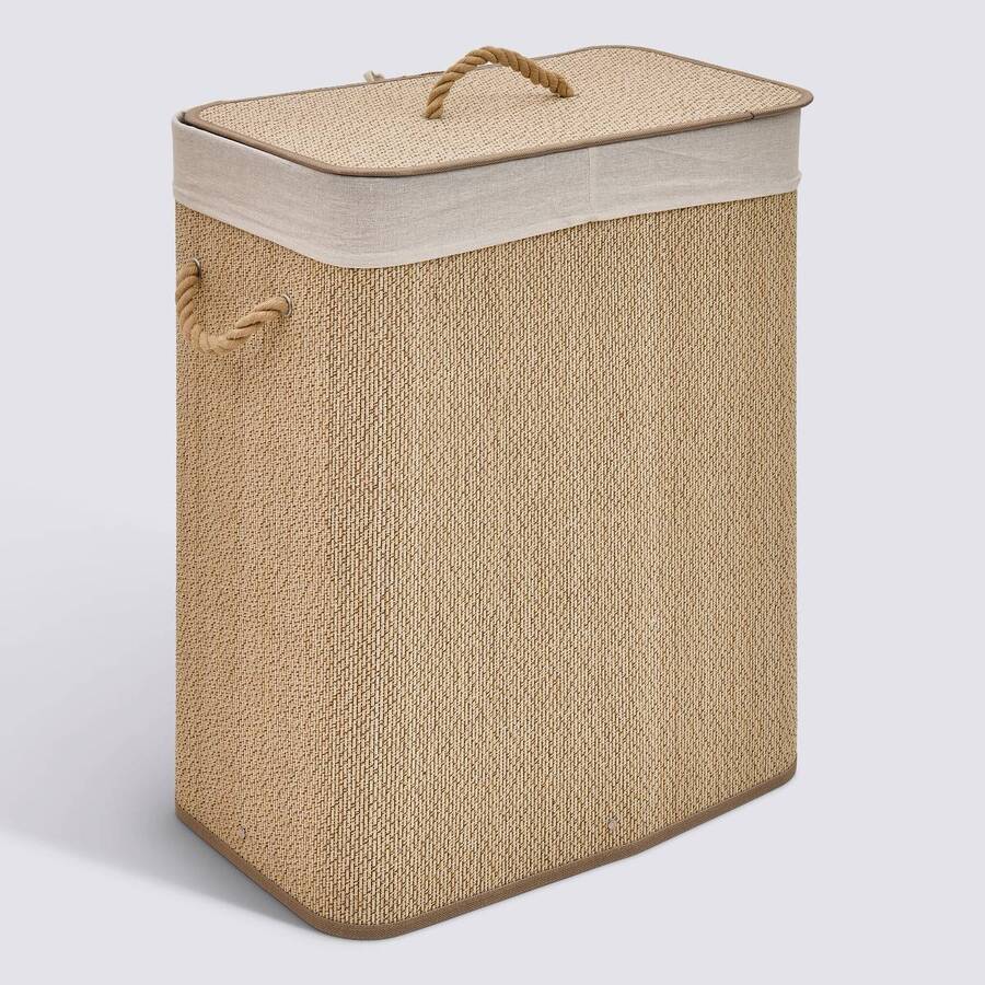 Panier à linge, 100 l, marron Stemy