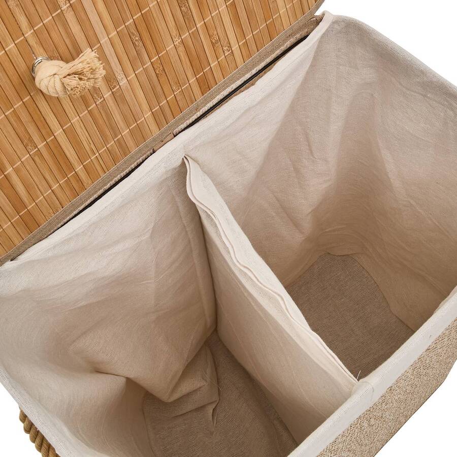 Panier à linge, 100 l, marron Stemy