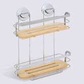 Serviteur de douche 2 niveaux, argenté Venterra