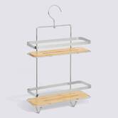 Serviteur de douche 2 niveaux, argenté Venterra