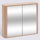 Meuble de salle de bain, l.80 cm, beige