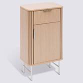 Meuble de salle de bain 1 porte, beige