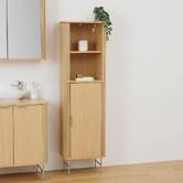 Meuble de salle de bain 1 porte, beige