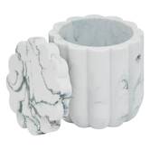 Pot à cotons, blanc Marby