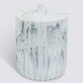 Poubelle, manuel, 5 l, blanc Marby