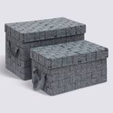 Panier, 2 produits, gris Lise