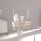 Serviteur de douche 4 crochets, beige Easy bath