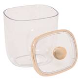 Boîte à cotons et cotons-tiges, l.8,9 cm, transparent Sara