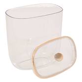 Boîte à cotons et cotons-tiges, l.15 cm, transparent Sara