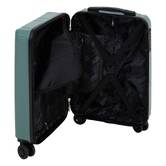 Lot de 3 valises 8 roues, h.77/67/55 cm, vert 