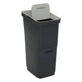 Poubelle de recyclage, 36l, noir