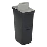 Poubelle de recyclage, 36l, noir