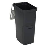 Poubelle de recyclage, 36l, noir
