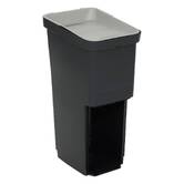 Poubelle de recyclage, 36l, noir