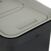 Poubelle, manuel, 20,5 l, noir