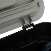 Poubelle, manuel, 20,5 l, noir