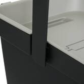 Poubelle, manuel, 20,5 l, noir