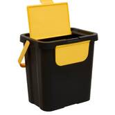 Lot de 3 poubelles, manuel, 24 l, plusieurs coloris 
