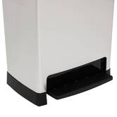 Poubelle, pédale, 50 l, argent