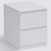 Chevet, 2 tiroirs, beige Dolo