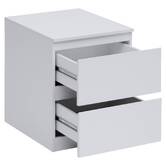 Chevet, 2 tiroirs, beige Dolo