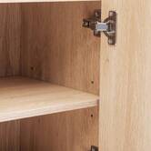 Meuble bas 1 porte, beige Abana