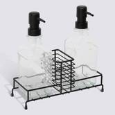 Distributeur à savon, 475 ml, noir Black edition