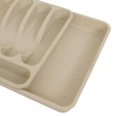 Range-couverts, 48,5x34x6 cm, beige Poly