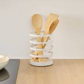 Pot à ustensiles, 13x13x17,3 cm, blanc Balm