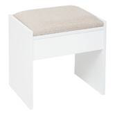 Coiffeuse avec miroir, 2 blanc Dolo