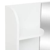 Coiffeuse avec miroir, 2 blanc Dolo
