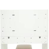 Coiffeuse avec miroir, 2 blanc Dolo