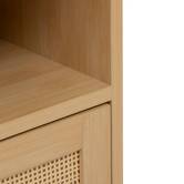 Meuble bas, 1 portes, 1 étagères Cane