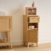 Meuble bas, 1 portes, 1 étagères Cane