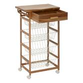 Desserte 50x34,5x88,8 cm, beige Acacia