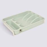 Range-couverts, 48,5x34x6 cm, vert Poly