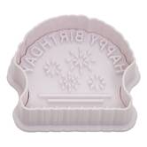 Tampon à pâtisserie, 6,7x5,1x7,1 cm, blanc