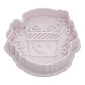 Tampon à pâtisserie, 6,7x5,1x7,1 cm, blanc